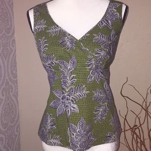 Talbots timeless shirt side zip medium